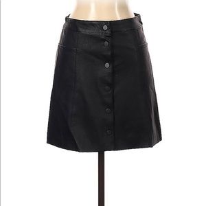 Faux Black Leather Skirt 🖤
